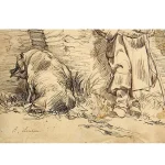 Auguste André Lançon Gravür Baskı
