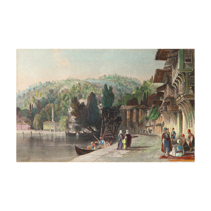 Bebek sahil. Thomas Allom Gravür
